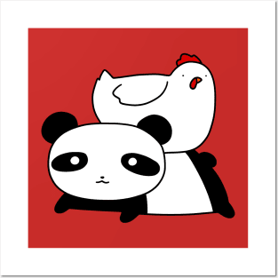 Panda and Chicken Posters and Art